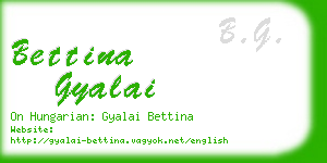 bettina gyalai business card